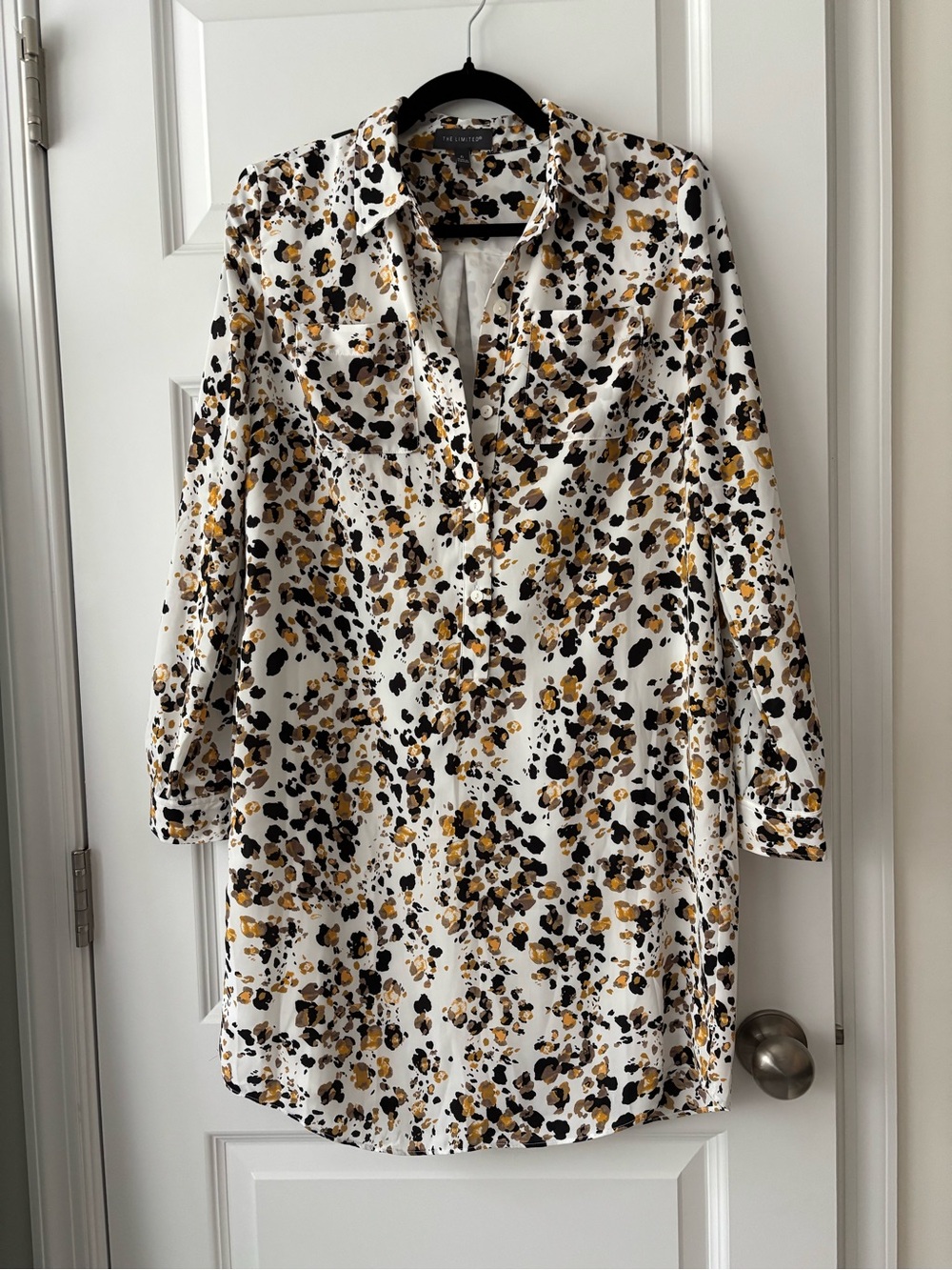 The Limited White Mixed-Spot Tunic Dress 6
